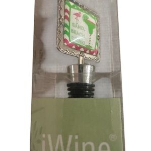 iWine Bottle Stopper with Flamingo Design New in Box